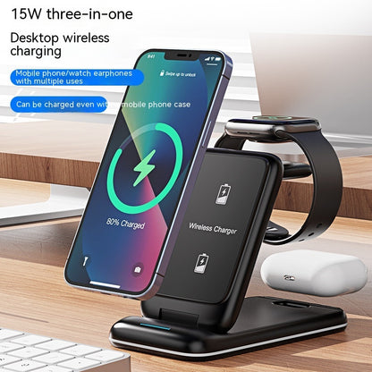 3-in-1 Foldable Wireless Charger - Augustus Mercantile