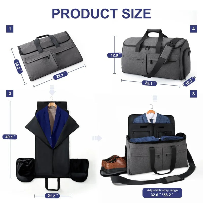 2 in 1 Hanging Suitcase